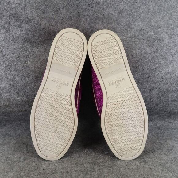 Sperry Boat Shoes Youth 6 Slip On Moc Toe Top Sider Authentic Original Purple - Picture 10 of 14